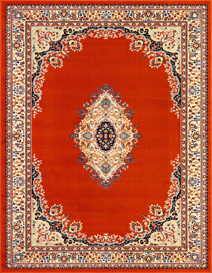 Detail image of 5' 3 x 8' Mashad Design Rug