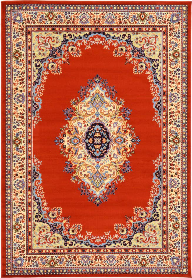 Detail image of 6' x 9' Mashad Design Rug