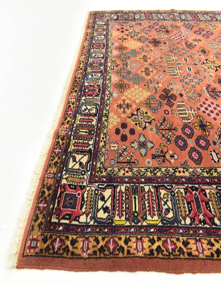 Detail image of 6' 6 x 9' 9 Hand Knotted Maymeh Persian Wool Rug