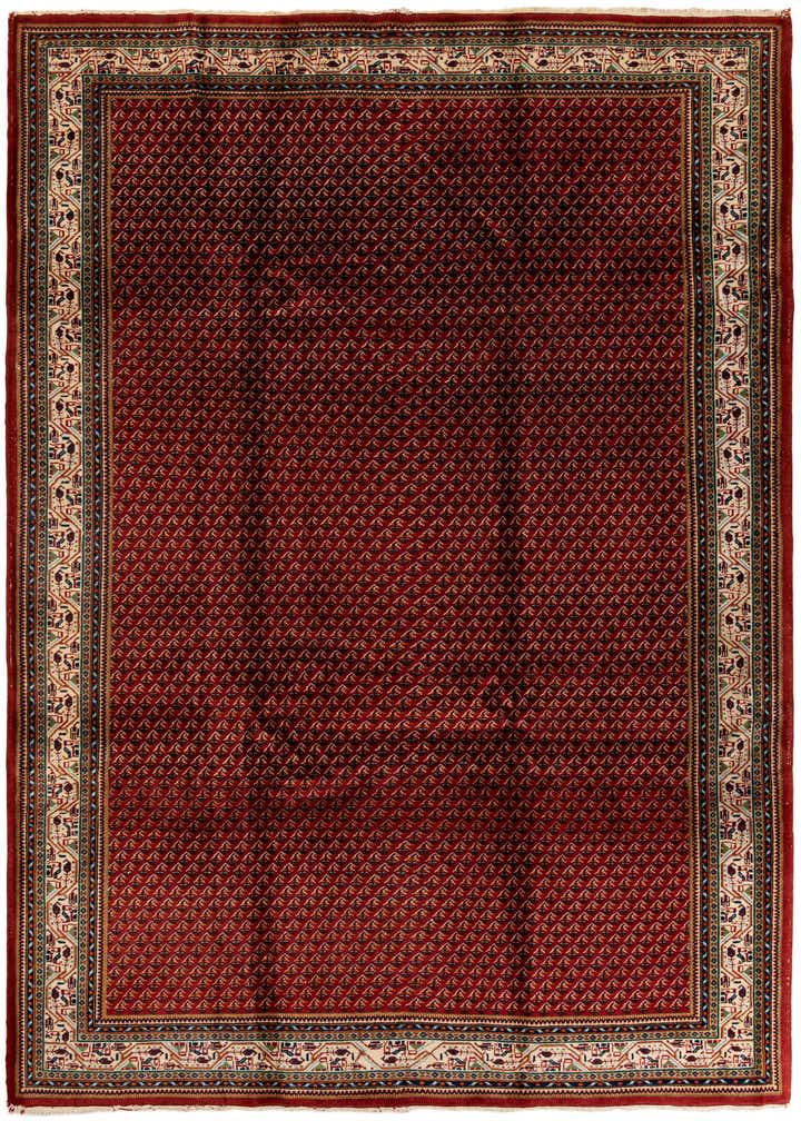 7' 11 x 10' 8 Hand Knotted Mir Wool Rug