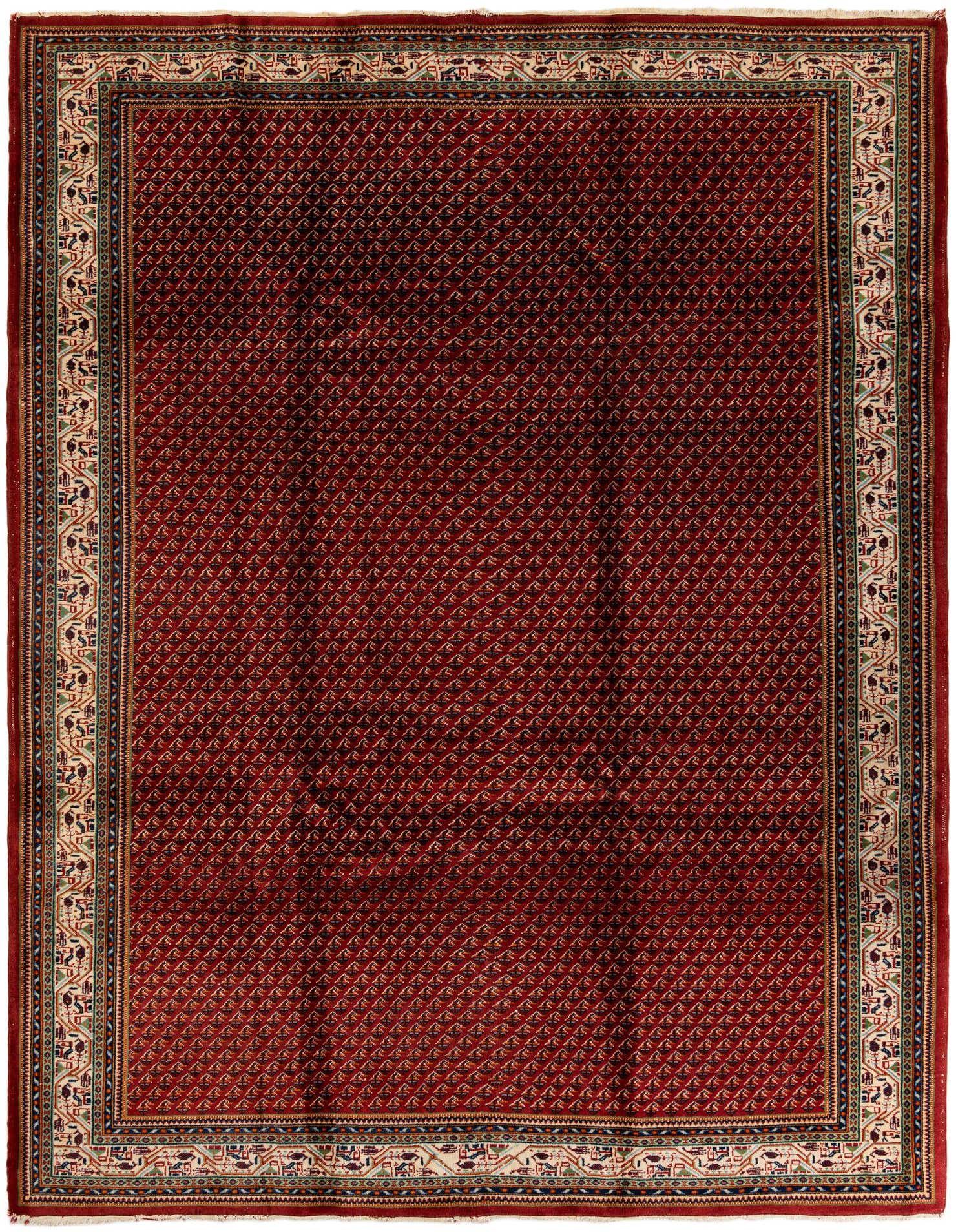 7' 11 x 10' 8 Hand Knotted Mir Wool Rug