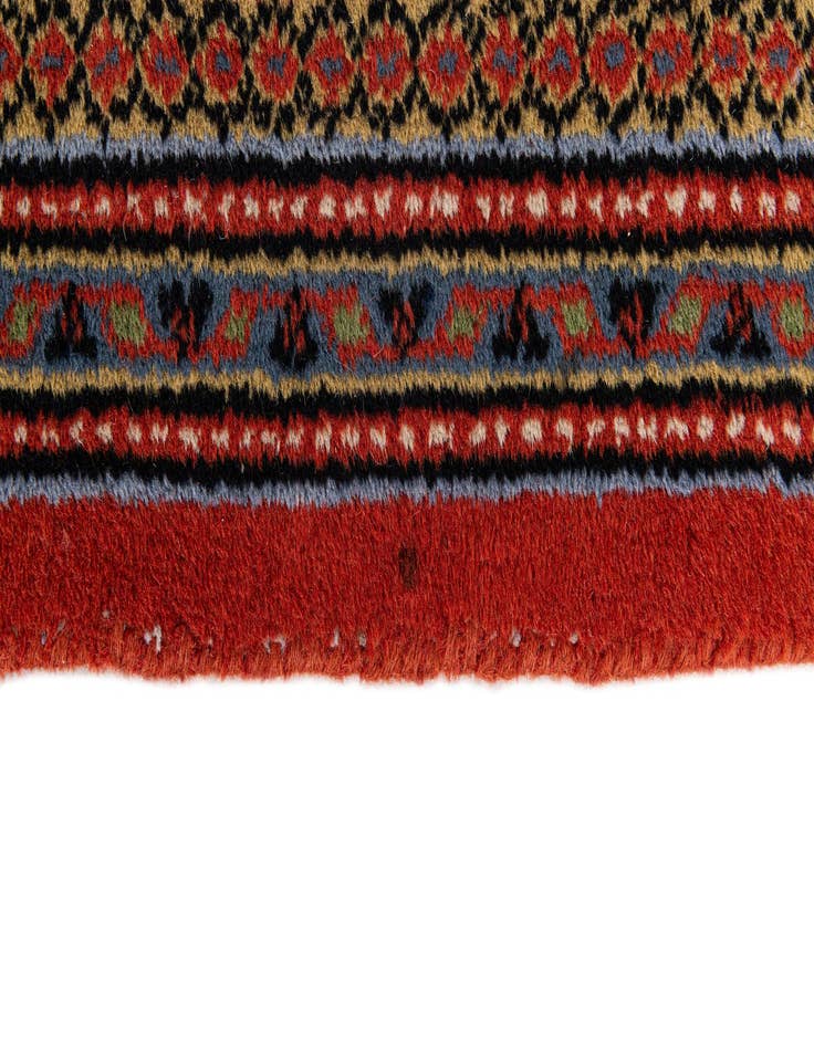 Detail image of 6' 6 x 10'  Hand Knotted Mir Wool Rug