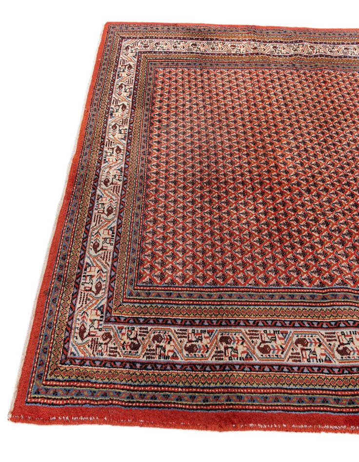 Detail image of 6' 6 x 10'  Hand Knotted Mir Wool Rug