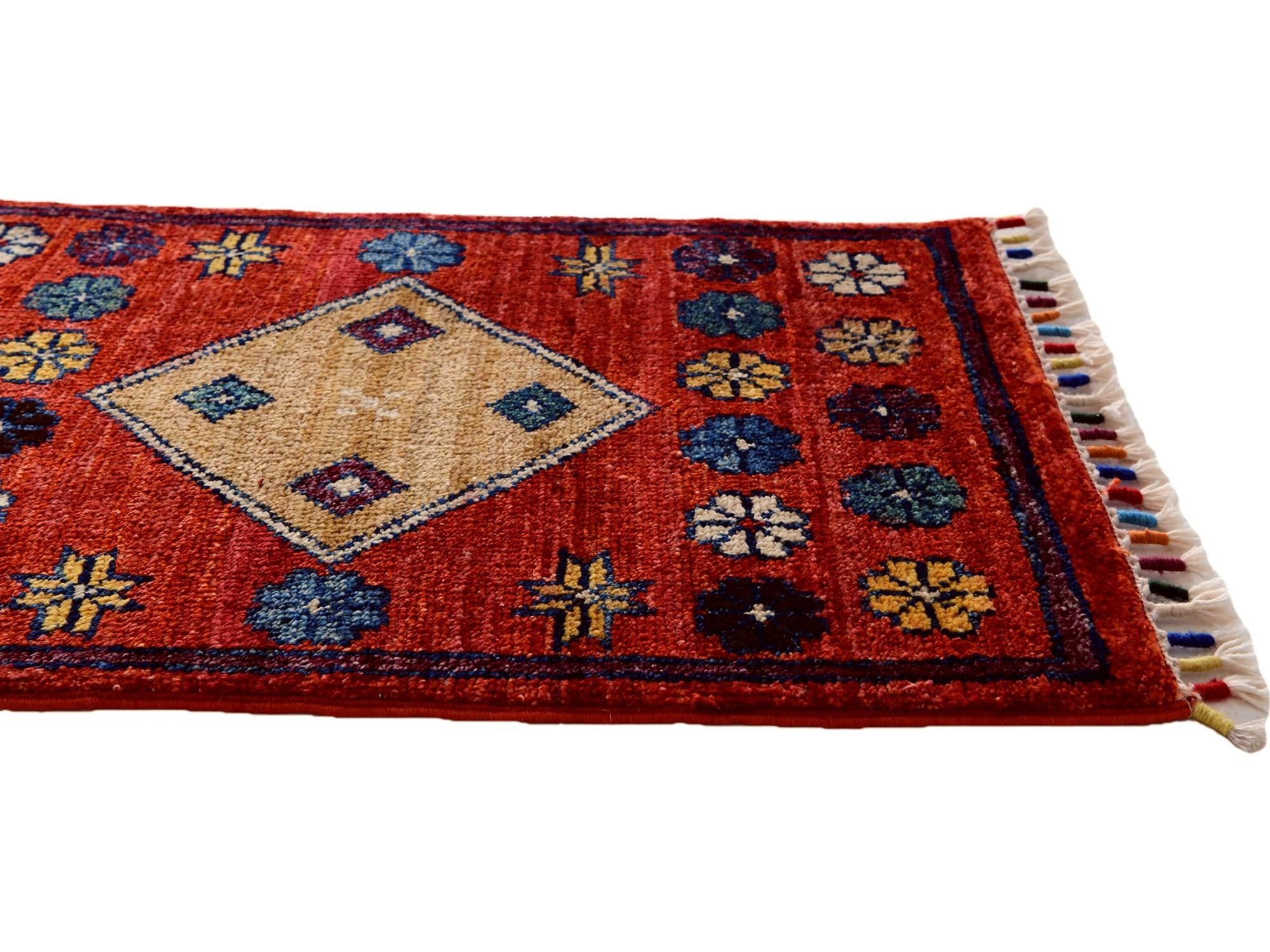 1' 4 x 2' Hand Knotted Modern Ziegler Rug