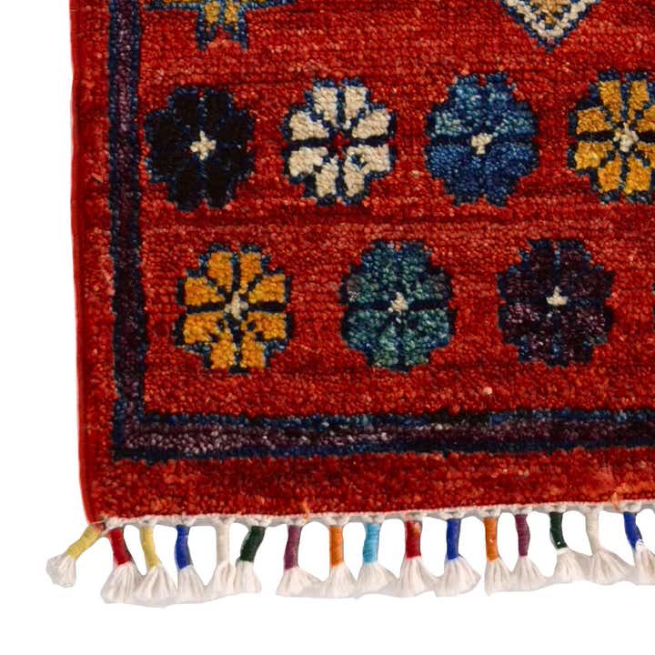 1' 4 x 2' Hand Knotted Modern Ziegler Rug