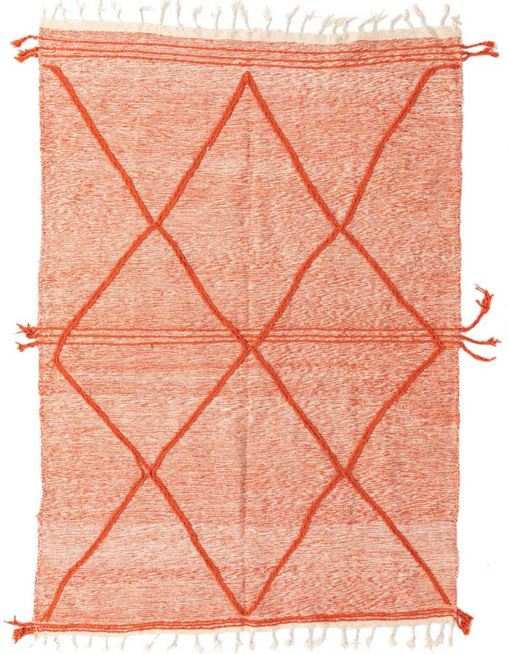 Detail image of 6' 5 x 10' 2 Hand Knotted Moroccan Wool Rug