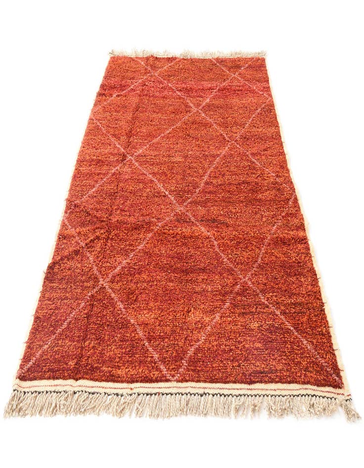 Detail image of 5' 1 x 8' 4 Hand Knotted Moroccan Wool Rug