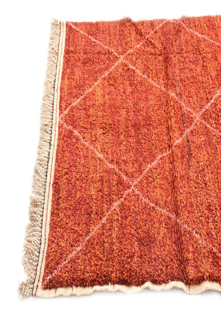 5' 1 x 8' 4 Hand Knotted Moroccan Wool Rug