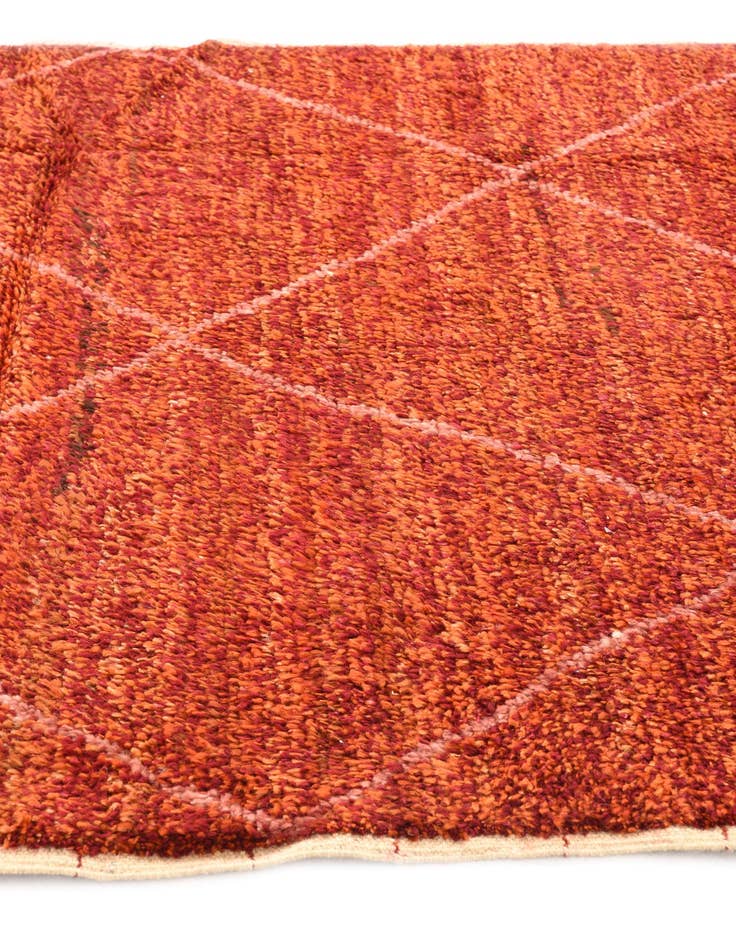 Detail image of 5' 1 x 8' 4 Hand Knotted Moroccan Wool Rug