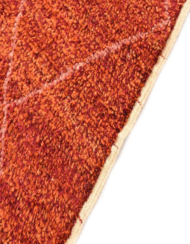 Detail image of 5' 1 x 8' 4 Hand Knotted Moroccan Wool Rug