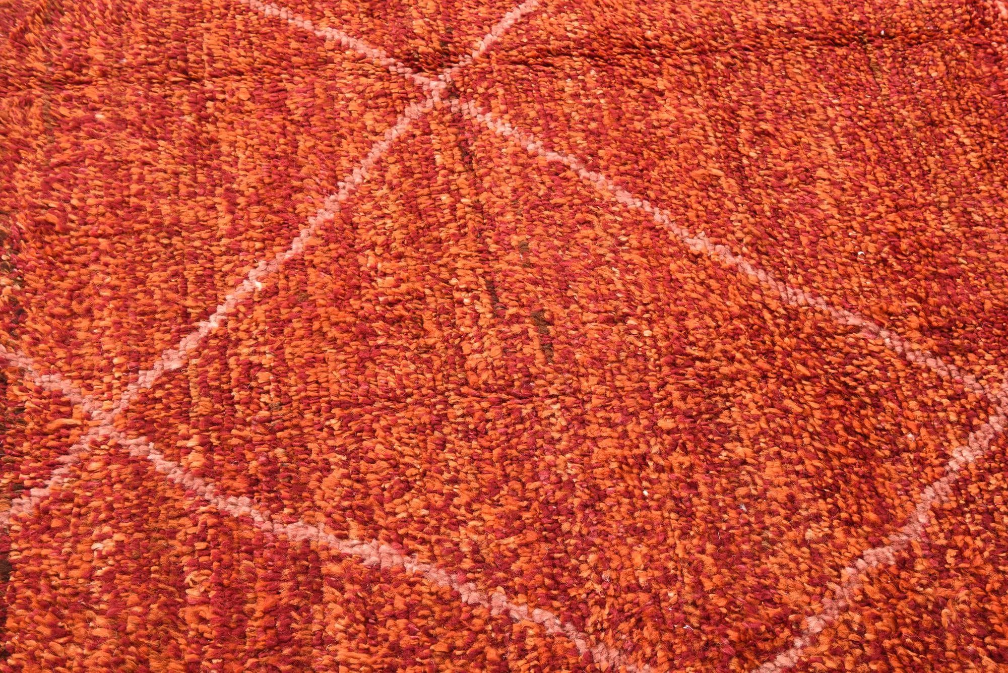 5' 1 x 8' 4 Hand Knotted Moroccan Wool Rug