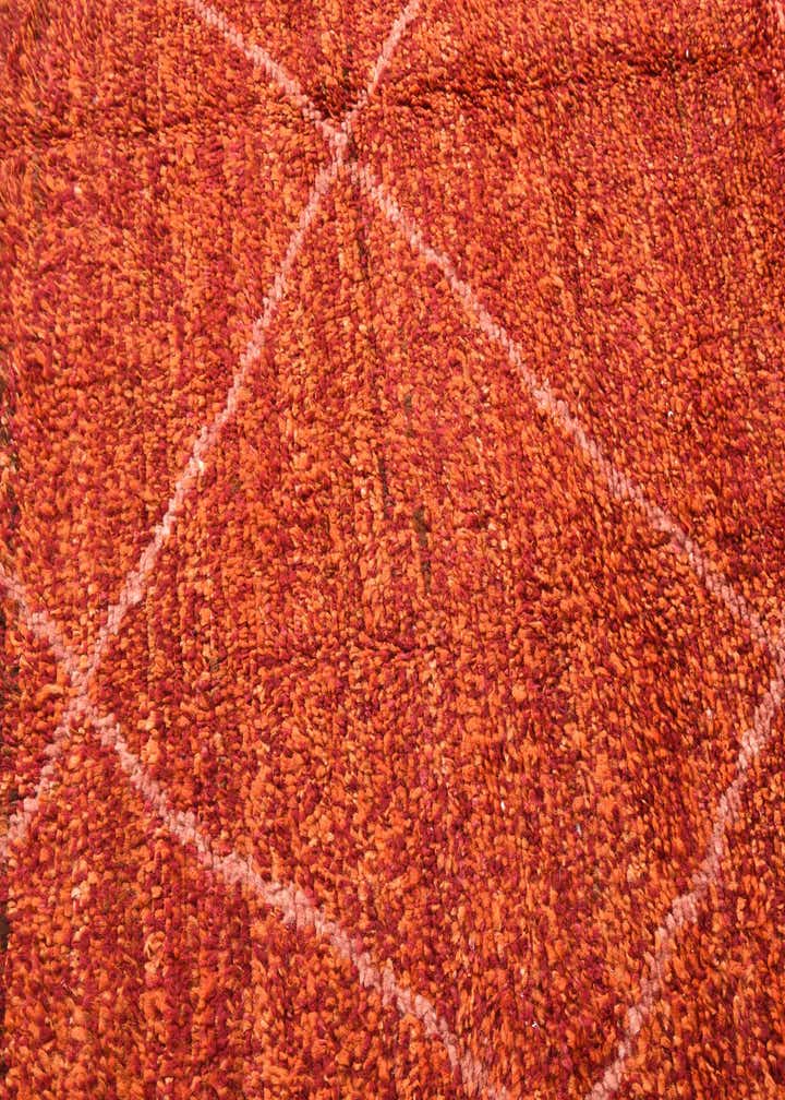 5' 1 x 8' 4 Hand Knotted Moroccan Wool Rug
