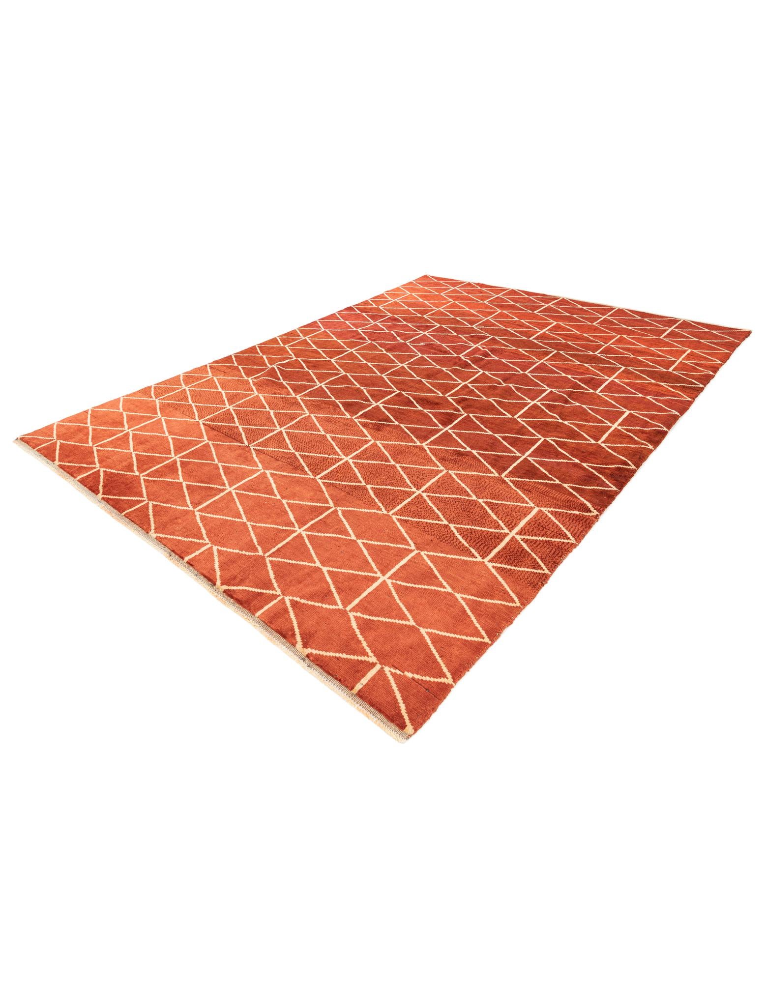 275cm x 380cm anudado a mano marroquí Alfombra Lana