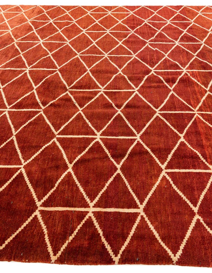 Detail image of 9' x 12' 5 Hand Knotted Moroccan Wool Rug