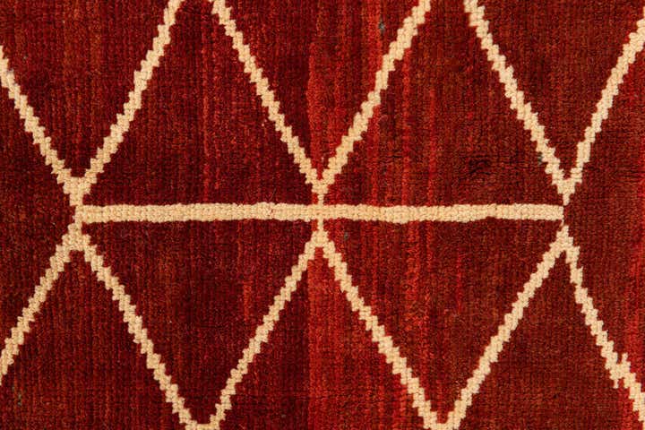 9' x 12' 5 Hand Knotted Moroccan Wool Rug