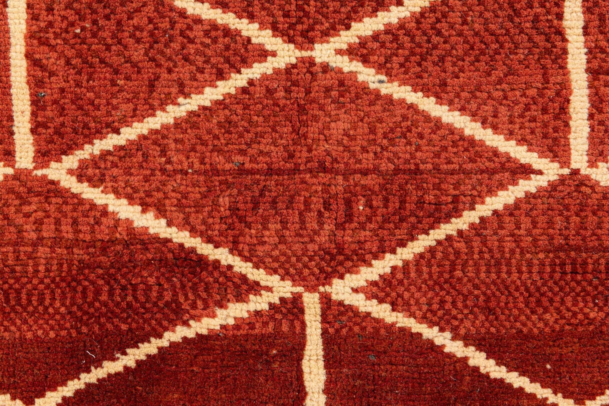 275cm x 380cm anudado a mano marroquí Alfombra Lana
