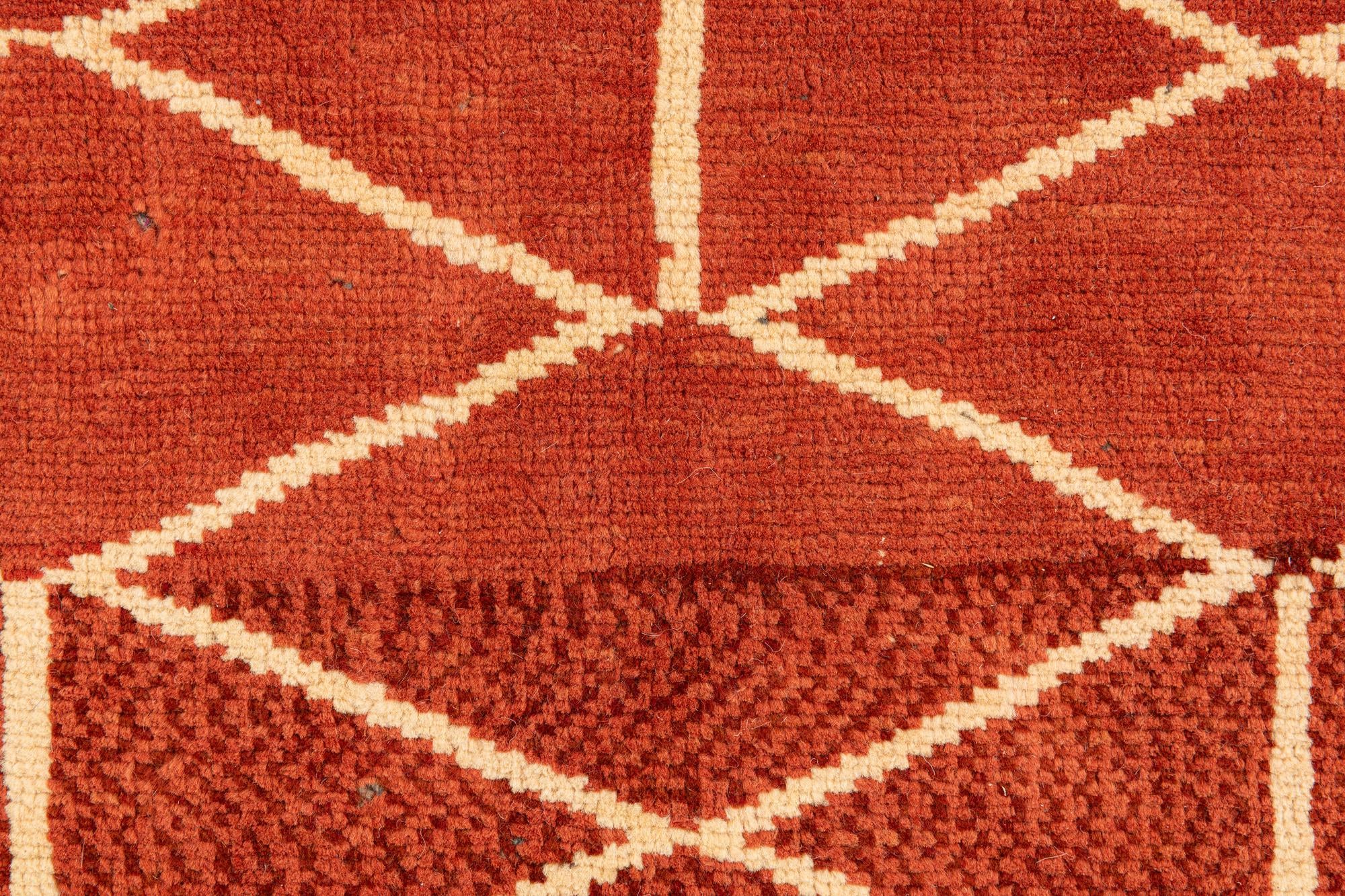 275cm x 380cm anudado a mano marroquí Alfombra Lana