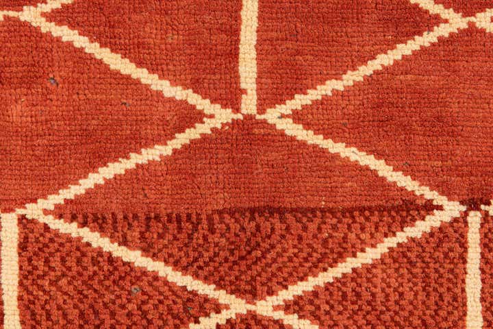 9' x 12' 5 Hand Knotted Moroccan Wool Rug