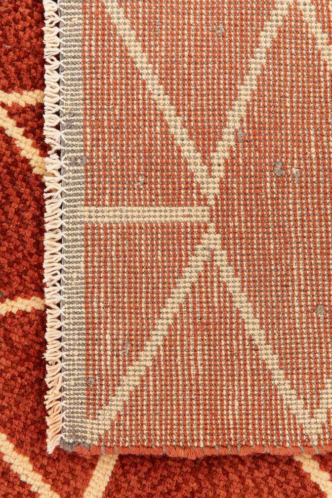 9' x 12' 5 Hand Knotted Moroccan Wool Rug