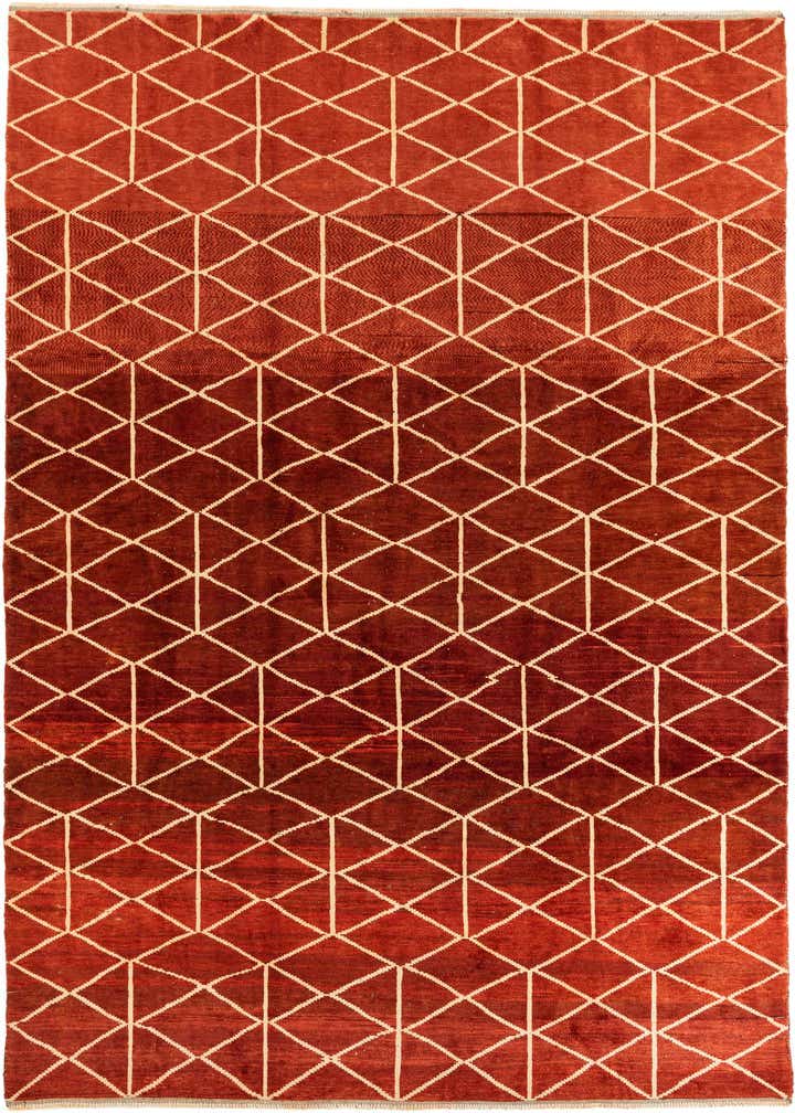 9' x 12' 5 Hand Knotted Moroccan Wool Rug