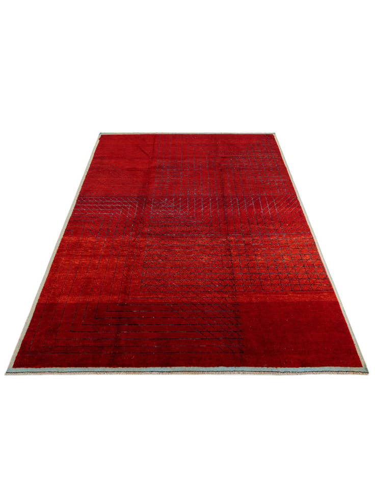 Detail image of 9' 1 x 12' 9 Hand Knotted Moroccan Rug