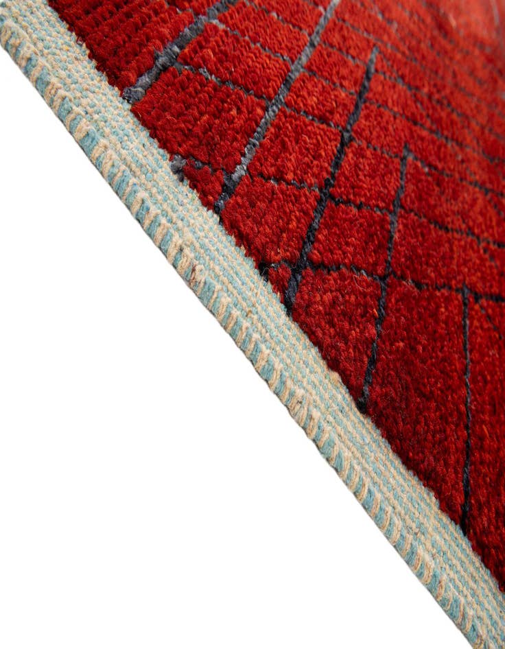 Detail image of 9' 1 x 12' 9 Hand Knotted Moroccan Rug