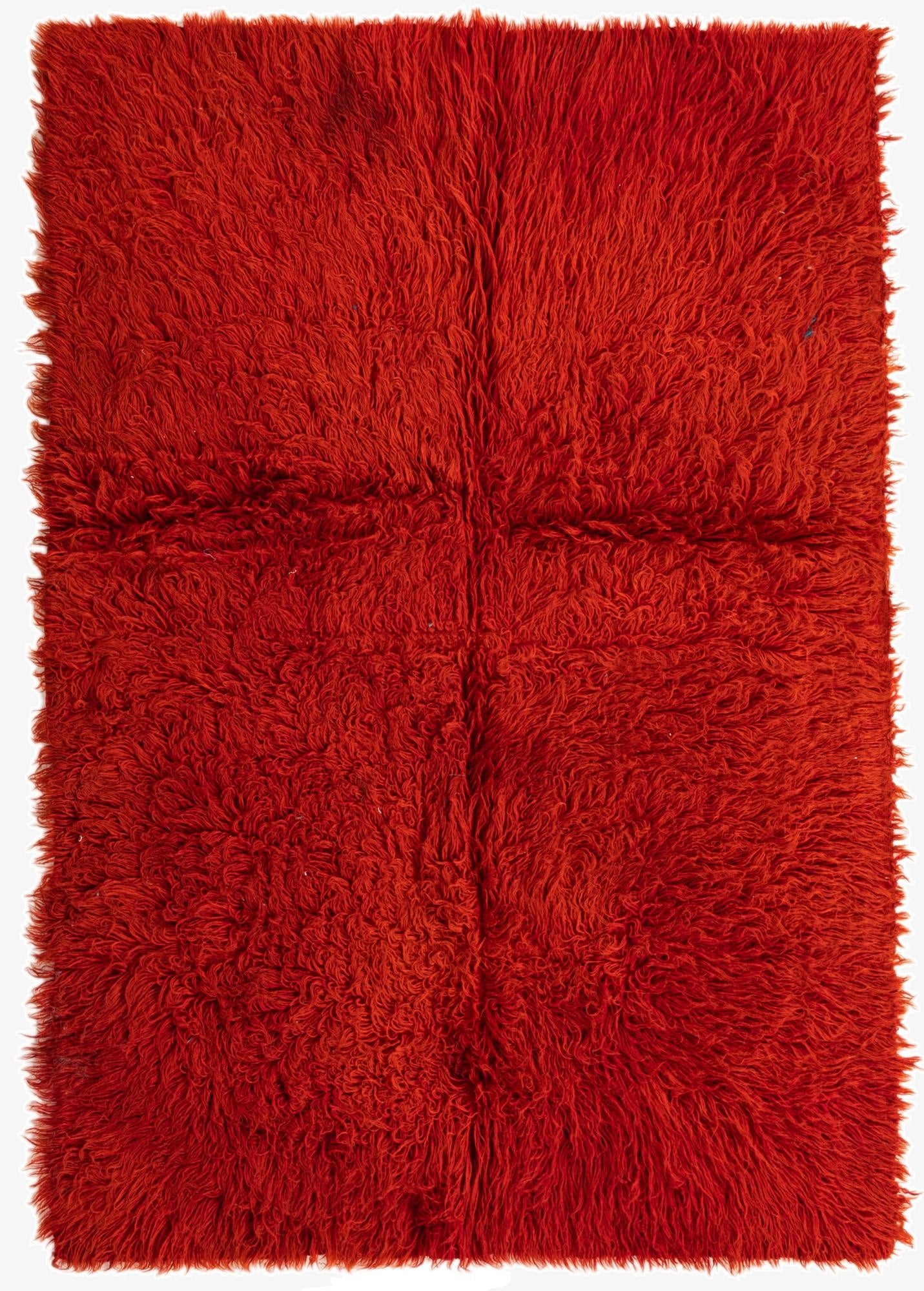 4' 1 x 6' 1  Hand Knotted Moroccan Wool Rug