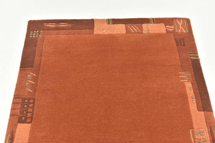 Detail image of 2' 4 x 4' 6 Hand Knotted Nepal Wool Rug