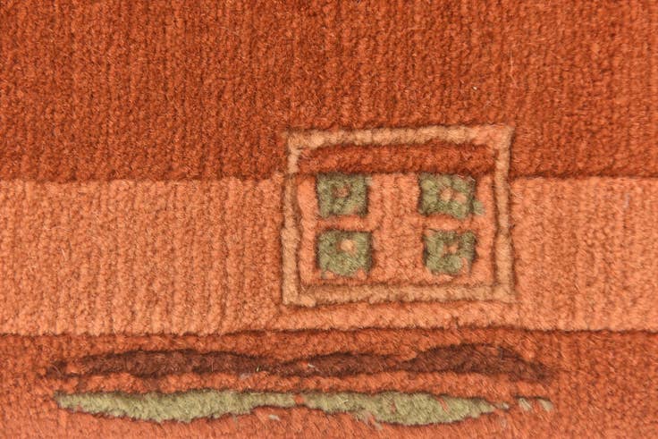 Detail image of 2' 4 x 4' 6 Hand Knotted Nepal Wool Rug