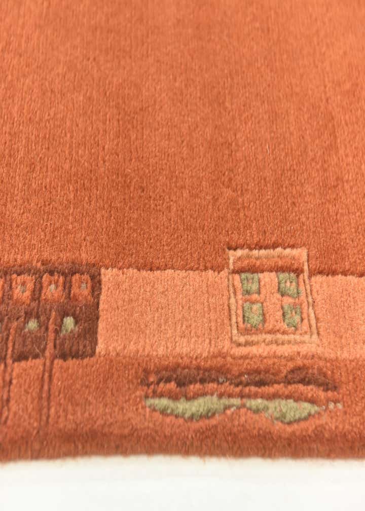 2' 4 x 4' 6 Hand Knotted Nepal Wool Rug