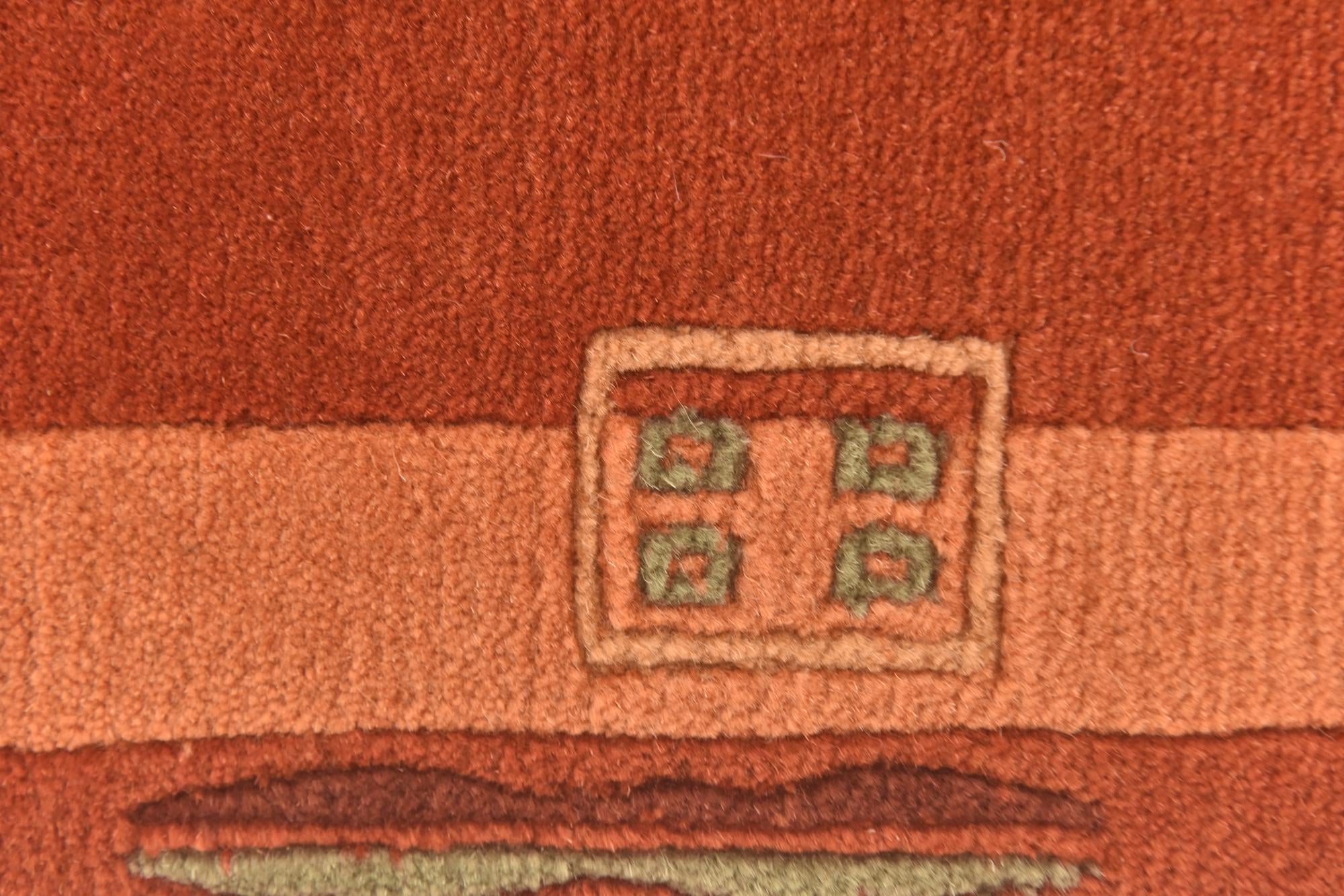 2' 4 x 4' 6 Hand Knotted Nepal Wool Rug