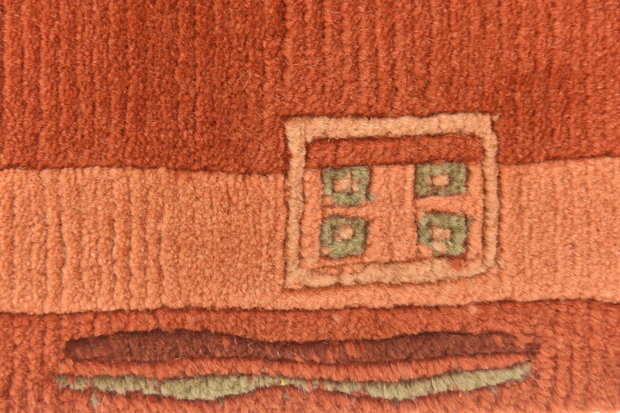 2' 4 x 4' 7 Hand Knotted Nepal Wool Rug