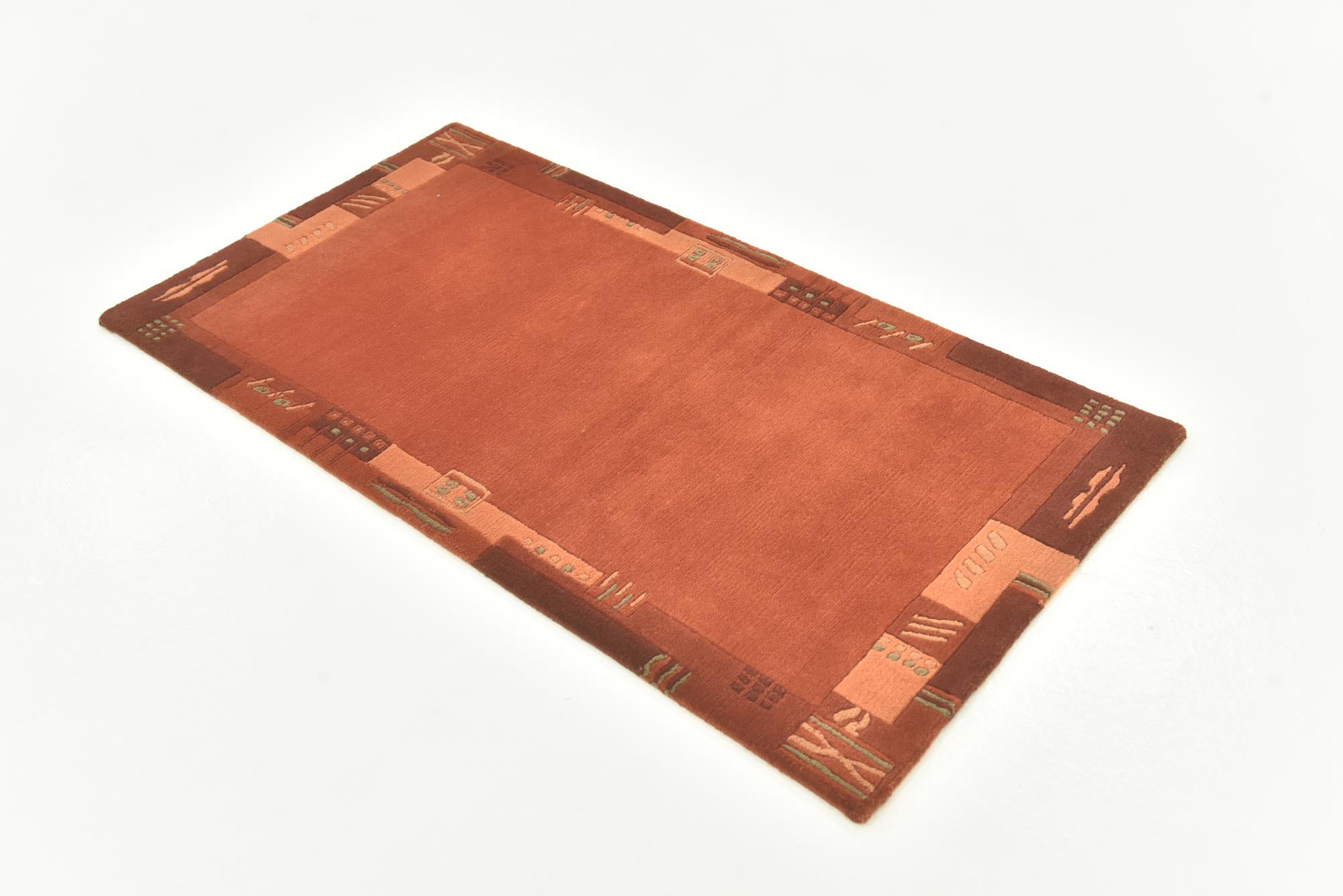 2' 4 x 4' 5 Hand Knotted Nepal Wool Rug