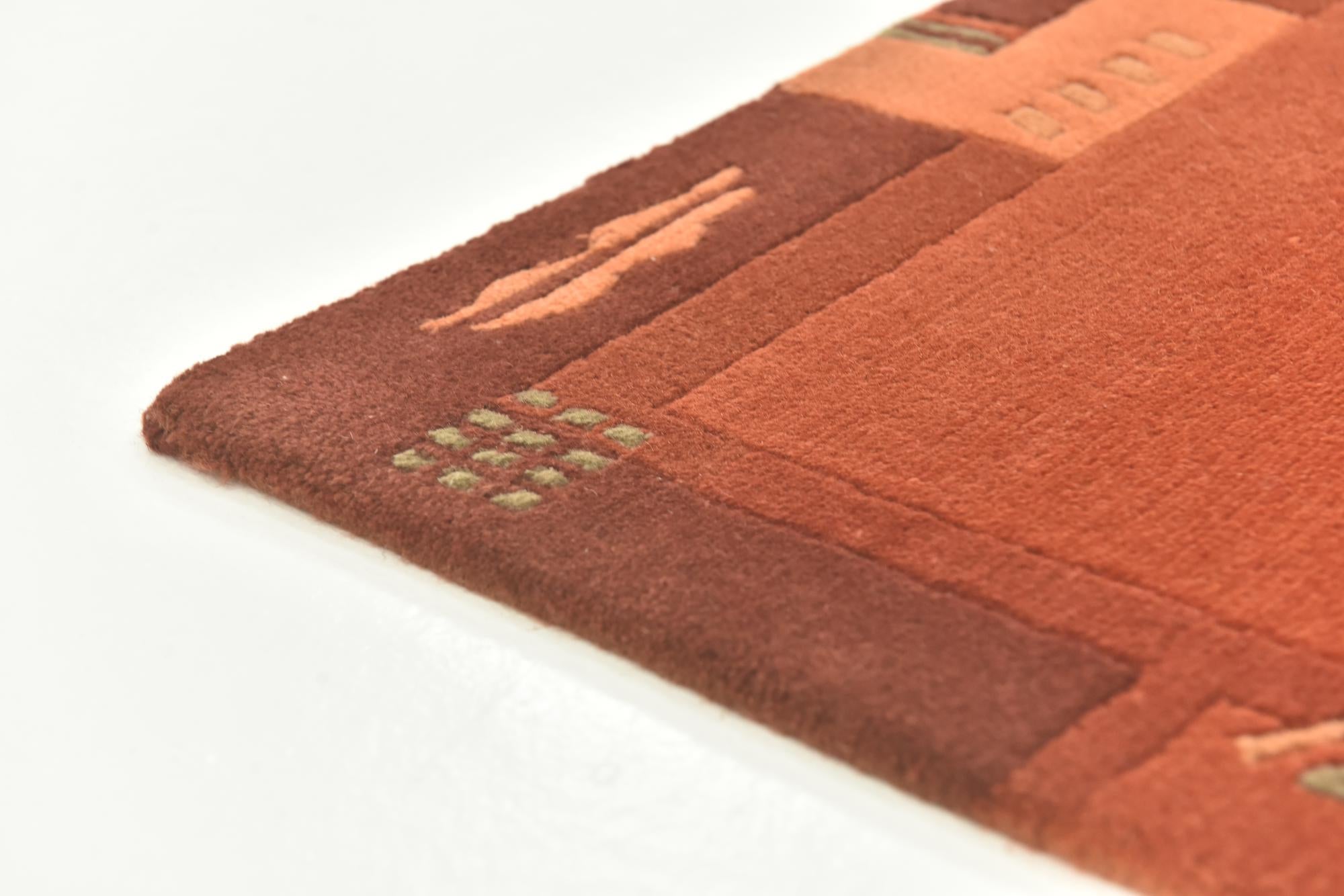 2' 4 x 4' 5 Hand Knotted Nepal Wool Rug