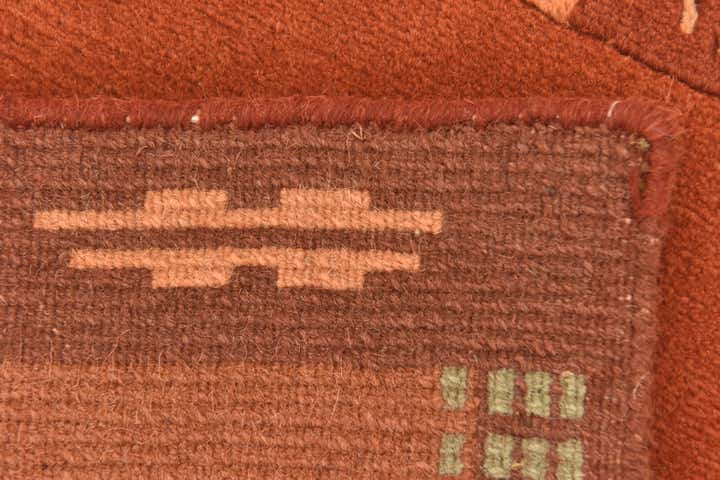 2' 4 x 4' 5 Hand Knotted Nepal Wool Rug