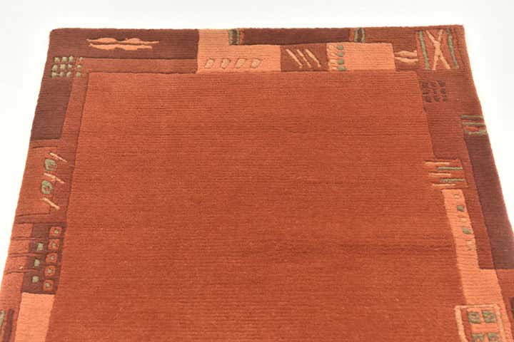 2' 4 x 4' 5 Hand Knotted Nepal Wool Rug