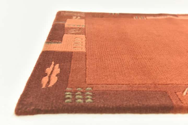 2' 4 x 4' 5 Hand Knotted Nepal Wool Rug