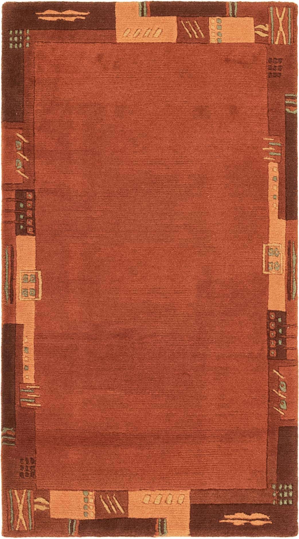 2' 4 x 4' 5 Hand Knotted Nepal Wool Rug