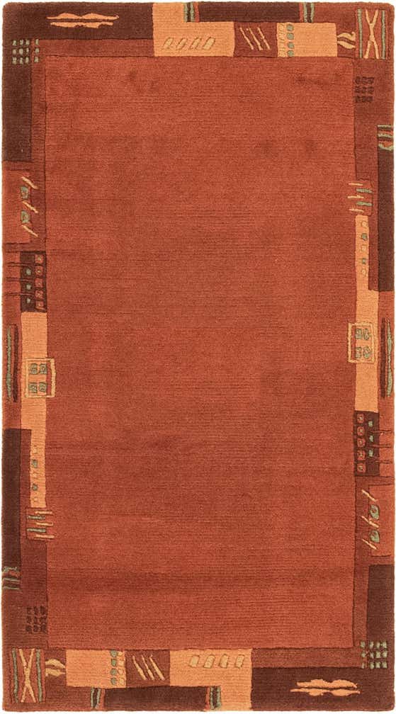 2' 4 x 4' 5 Hand Knotted Nepal Wool Rug