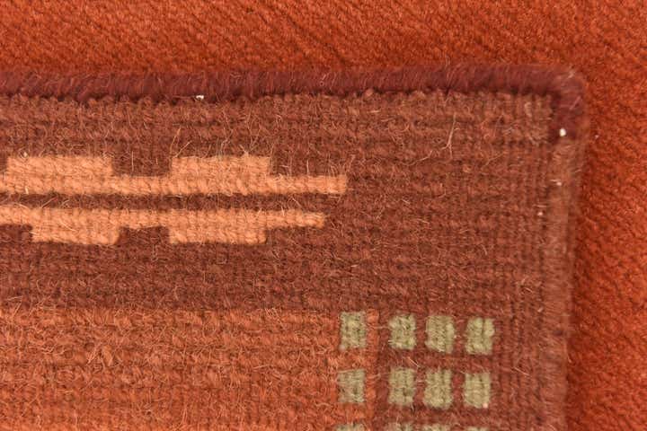2' 4 x 4' 6 Hand Knotted Nepal Wool Rug