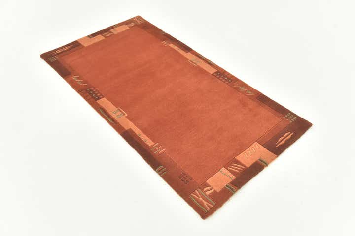 2' 4 x 4' 6 Hand Knotted Nepal Wool Rug
