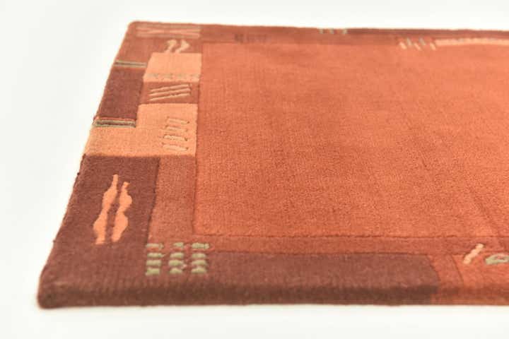 2' 4 x 4' 6 Hand Knotted Nepal Wool Rug