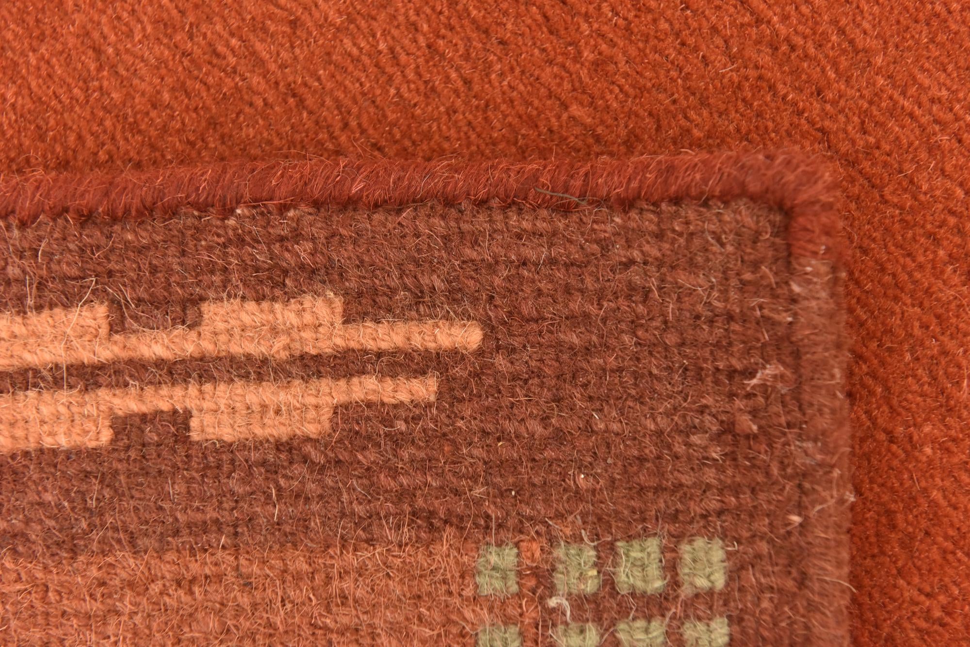 2' 4 x 4' 6 Hand Knotted Nepal Wool Rug