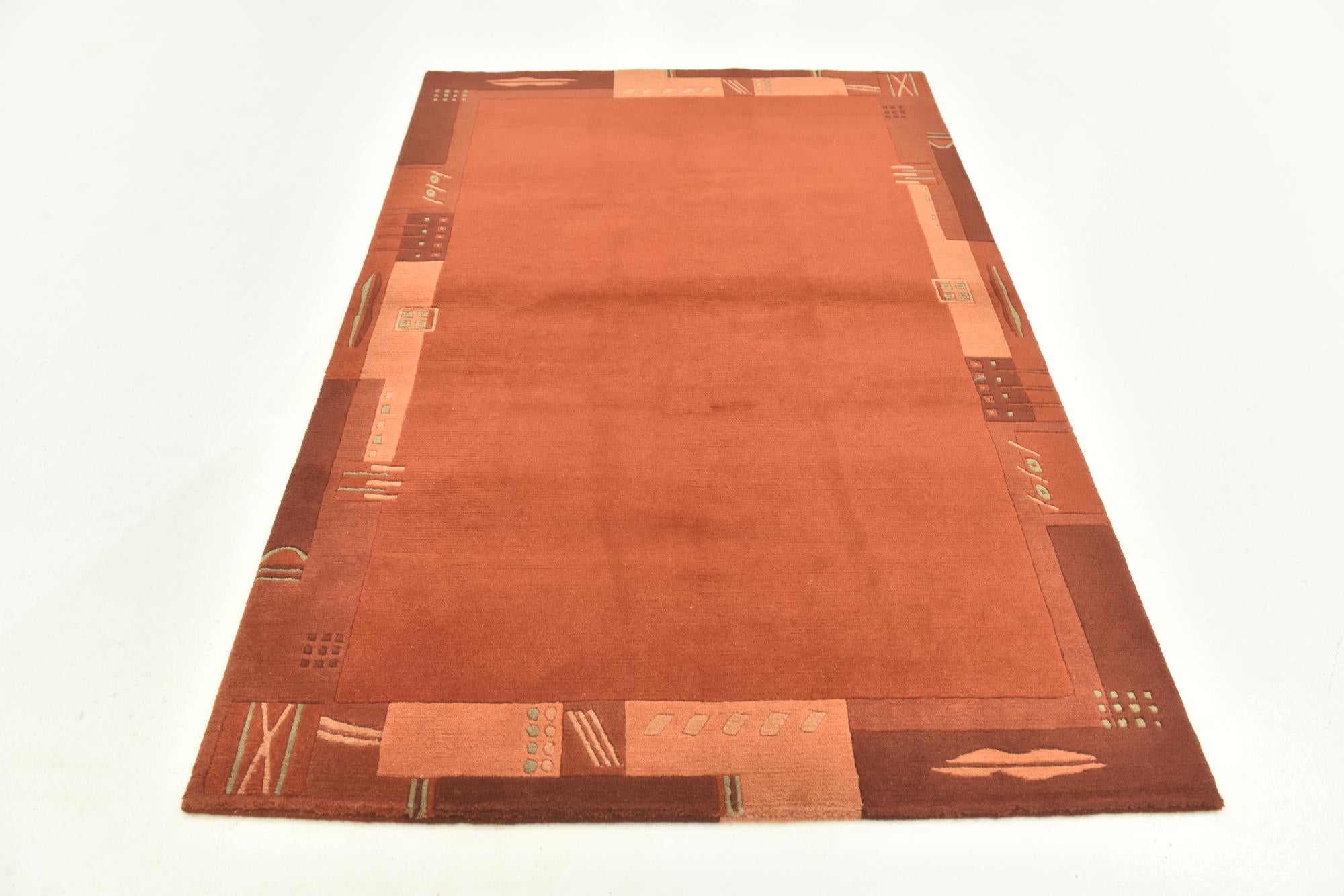 4' x 5' 10 Hand Knotted Nepal Wool Rug