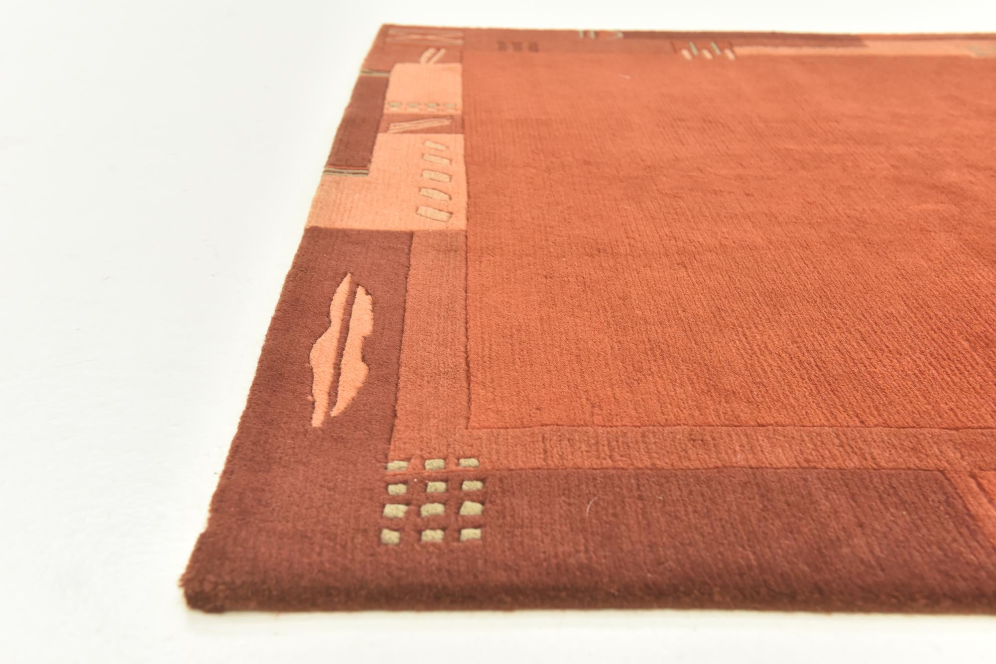 4' x 5' 10 Hand Knotted Nepal Wool Rug
