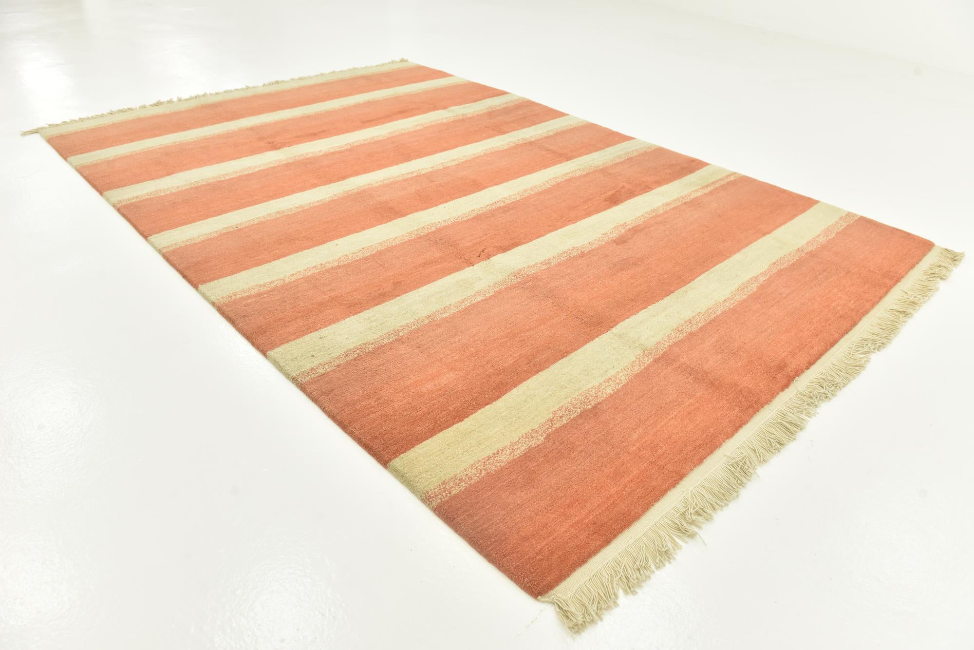 6' 7 x 9' 10 Hand Knotted Nepal Wool Rug