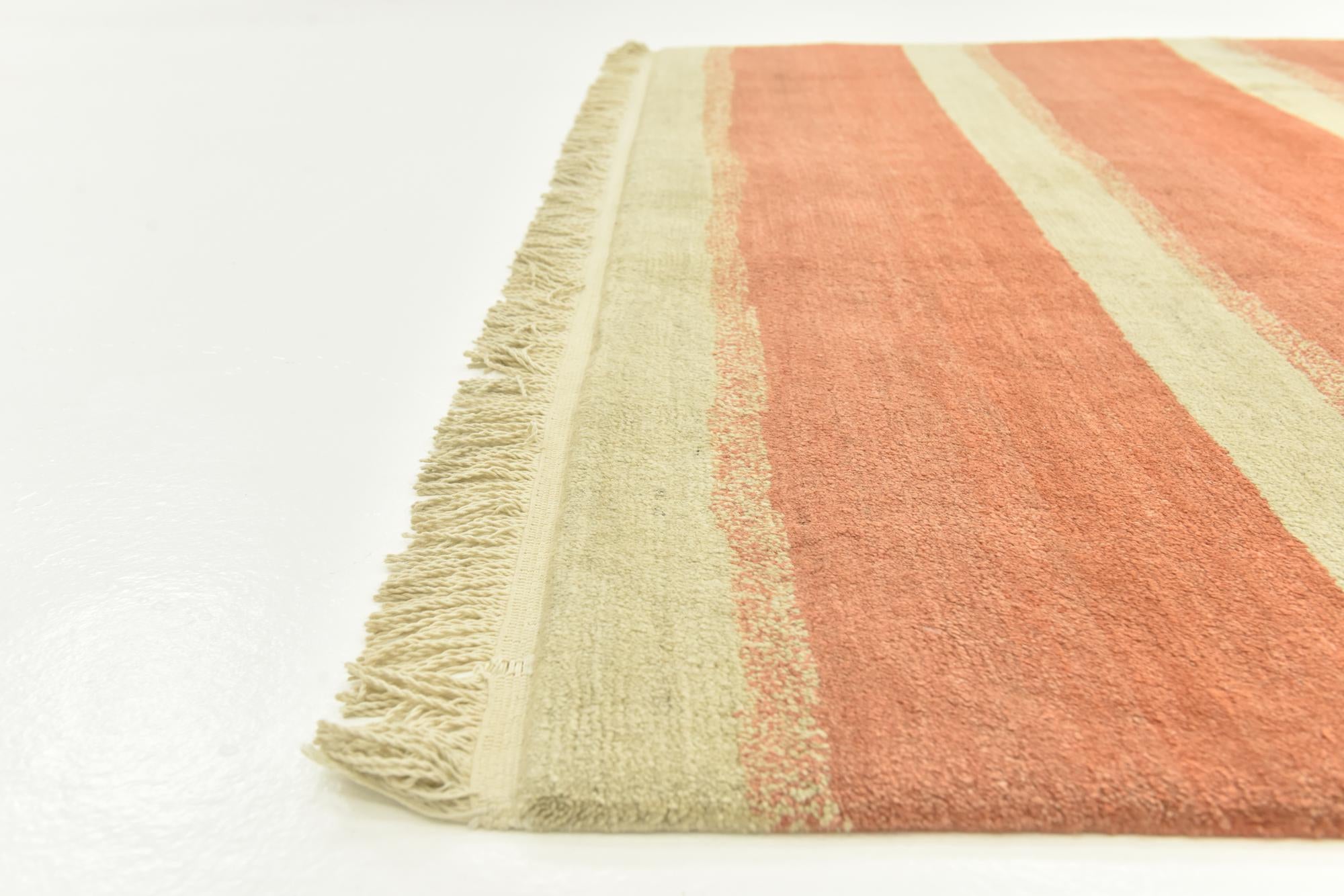 6' 7 x 9' 10 Hand Knotted Nepal Wool Rug