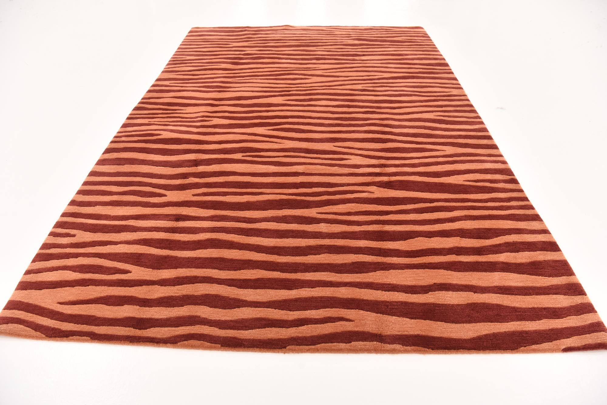 6' 7 x 9' 9 Hand Knotted Nepal Wool Rug