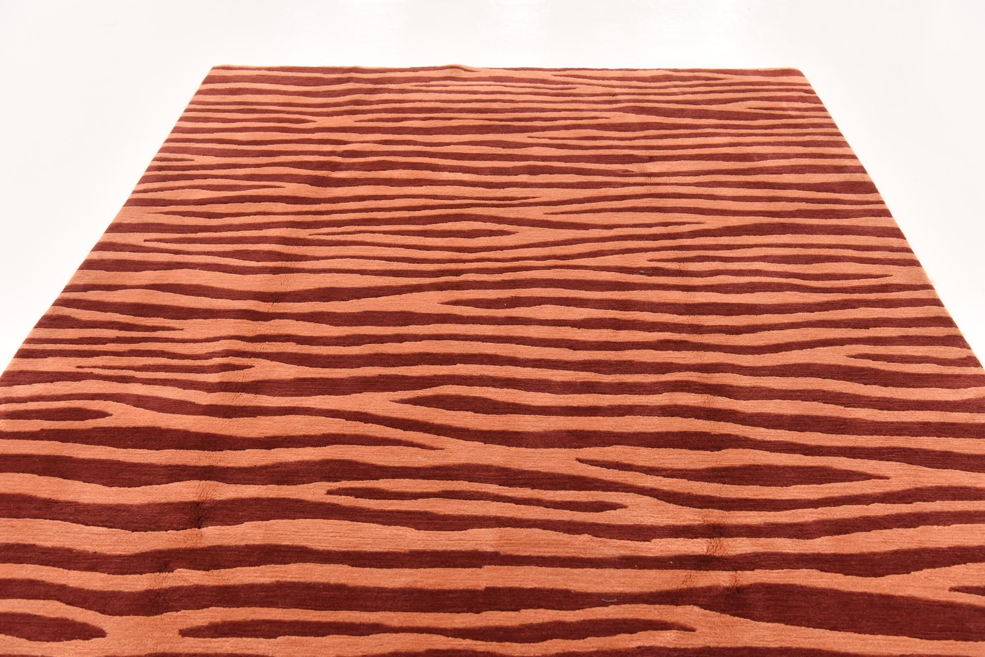 6' 7 x 9' 9 Hand Knotted Nepal Wool Rug