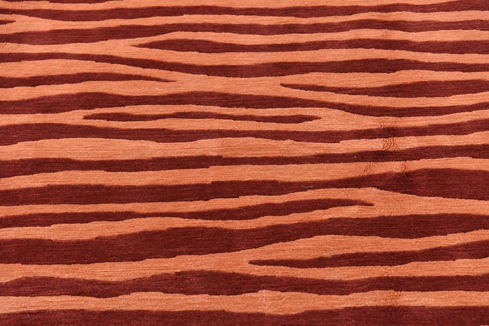 6' 7 x 9' 9 Hand Knotted Nepal Wool Rug